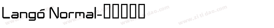 Langó Normal字体转换